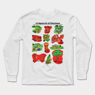 12 Squirrels of Christmas Long Sleeve T-Shirt